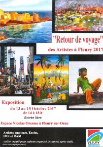 EXPOSITION  LES ARTISTES à  FLEURY 2017